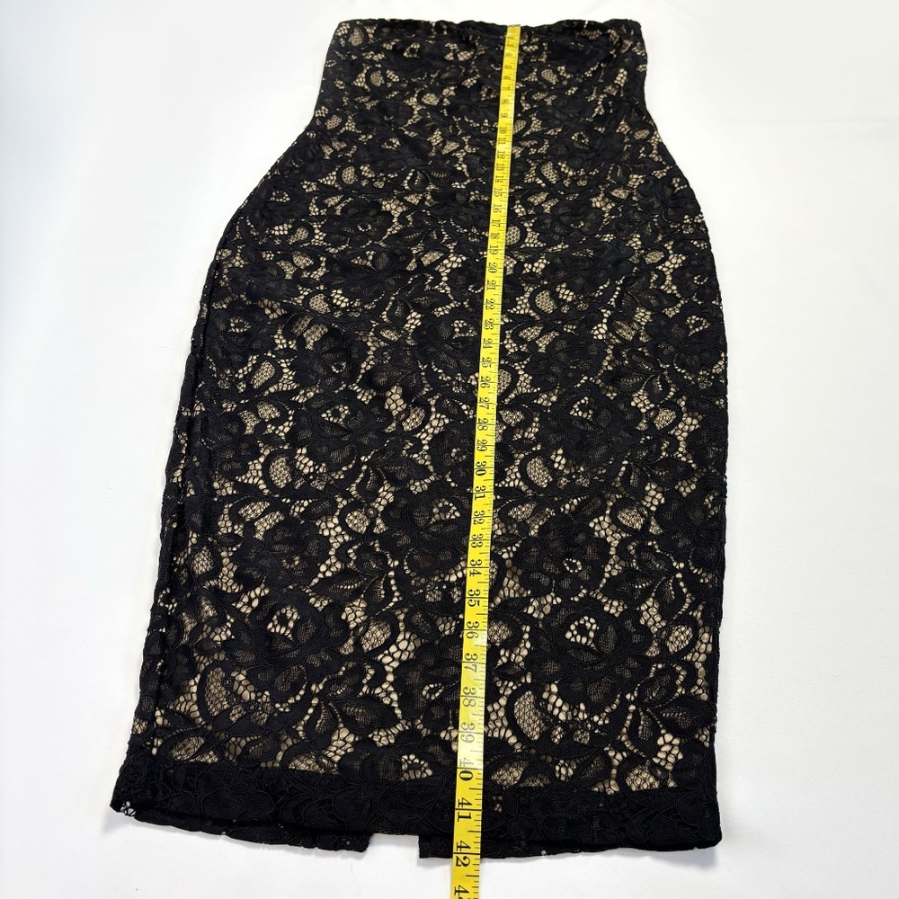 Alexia Admor Zelle Lace Strapless Midi Sheath Dress – Size 10 - Picture 14 of 16